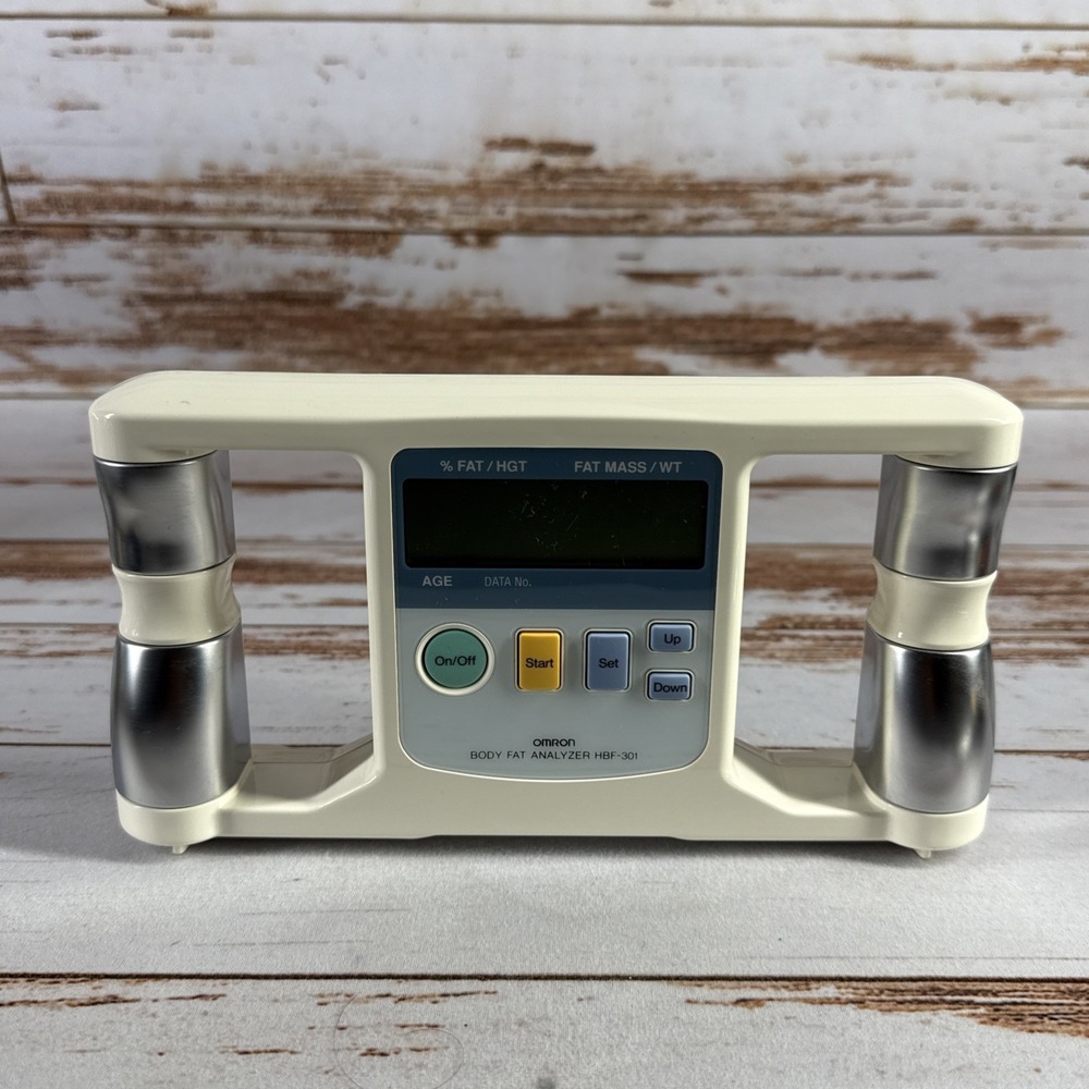 Omron HBF-301BL Handheld Body Fat Analyzer Portable Used No Manual
